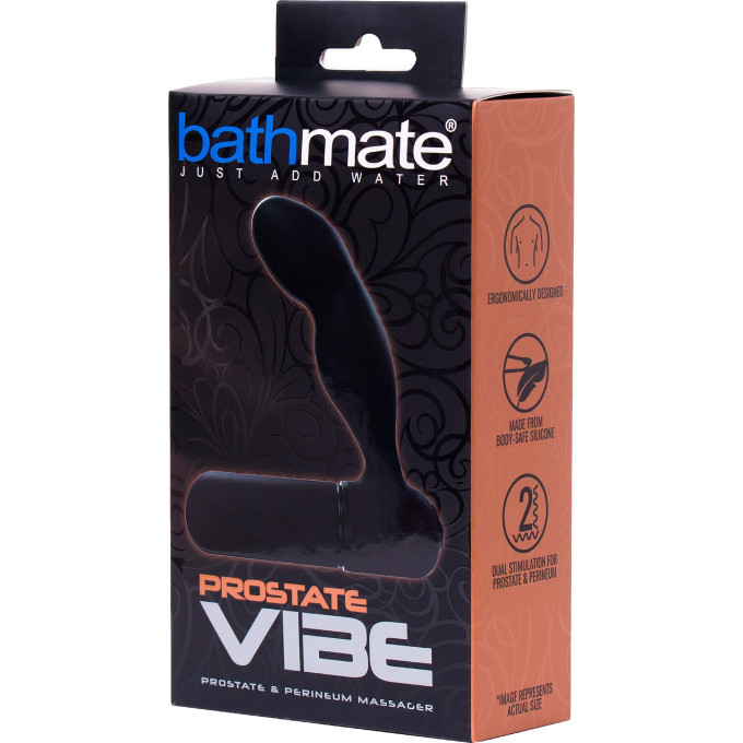 Анальная вибровтулка BATHMATE Prostate Vibe, чёрная BM-PM-BR